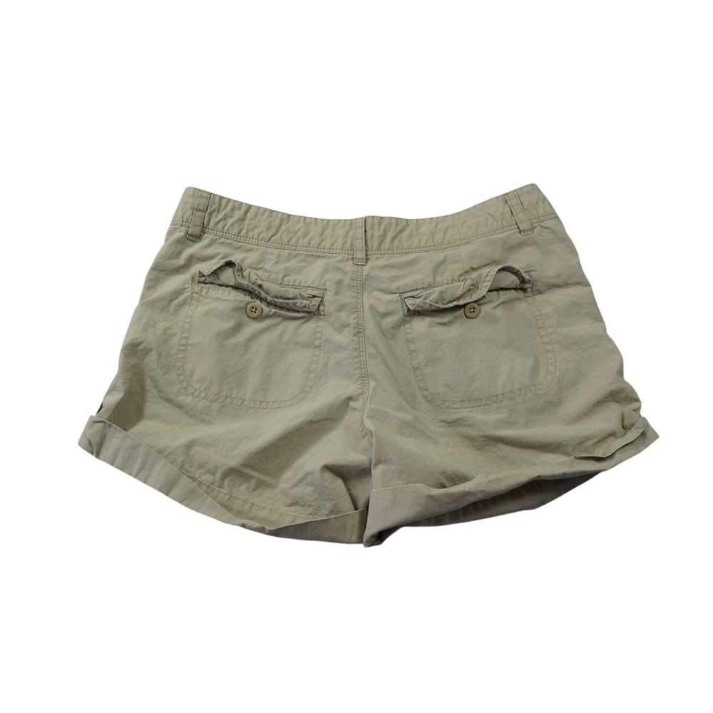 Nike Athletic Dept Womens Size 6 Y2K Khaki Cotton Utility Shorts Tan Embroidered - Picture 7 of 7